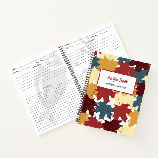 Rustic Herfst herfst leest recept Notitieboek (Binnen)