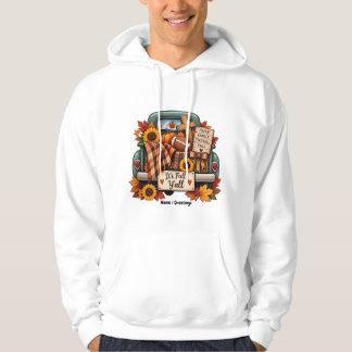 Rustic Herfst Is Er Y'all Kruis Football Herfst Gr Hoodie