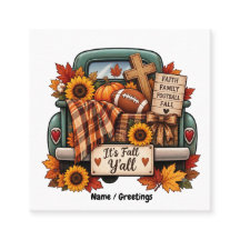 Rustic Herfst Is Er Y'all Kruis Football Herfst Gr