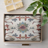 Rustic Herfst Met Blauwe Decoupage Tissuepapier (Geschenk)