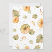 Rustic Herfst nodigt Thanksgiving uit Kaart (Achterkant)