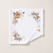 Rustic Herfst Pompoen Badhanddoek Set  Bad Handdoek (Wasdoekje)
