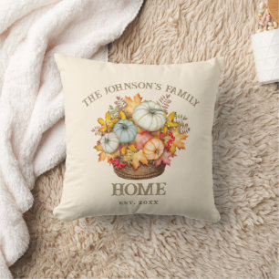 Rustic Herfst Pompoen Familie Thuis Oogst Kussen