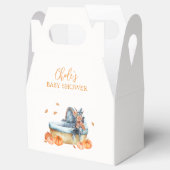 Rustic Herfst Pompoen Wieg Baby shower Bedankdoosjes (Geopend)