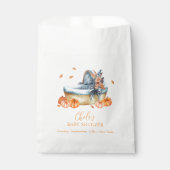  Rustic Herfst Pompoen Wieg Baby shower Bedankzakje (Voorkant)