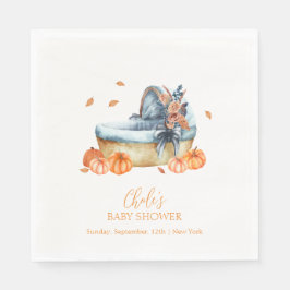  Rustic Herfst Pompoen Wieg Baby shower Servet