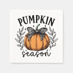 Rustic Herfst Pumpkin Seizoen Partij Servet