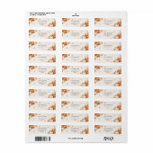 Rustic Herfst Thema Retour Etiket (Full Sheet)