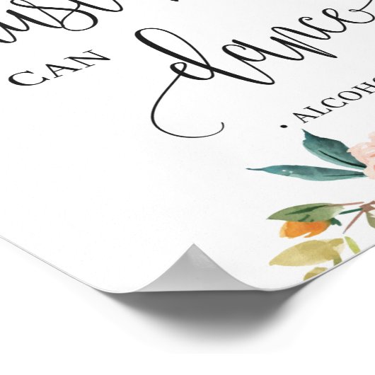 Rustic herfsten bloem vertrouwen mij je kan dansen poster (Hoek)