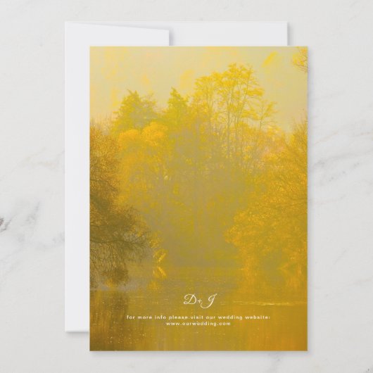 Rustic  herfstwoud kaart (Achterkant)