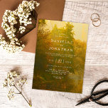 Rustic  herfstwoud kaart<br><div class="desc">Deze rustieke herfst bos bruiloft uitnodiging is de perfecte mix van tijdloze elegantie en natuurlijke charme. Het prachtige ontwerp, zorgvuldig samengesteld door Mylini Design, bevat delicate illustraties van herfstbossen, en legt de essentie van rust en liefde vast. De warme tinten en het rustieke thema maken deze uitnodiging perfect voor een...</div>