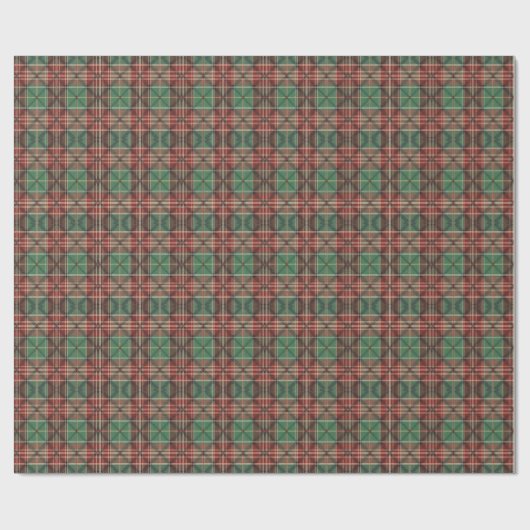 Rustic Heritage Plaid Cadeaupapier (Vlak)
