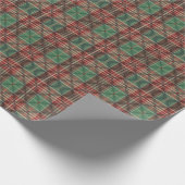 Rustic Heritage Plaid Cadeaupapier (Hoek)