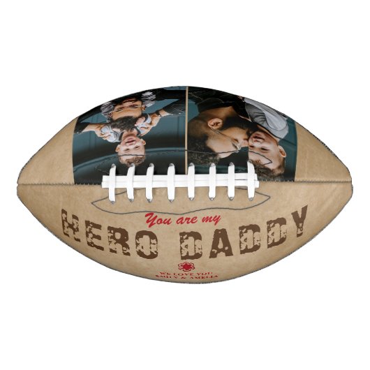 Rustic Hero Papa vaders Dag 2 Foto Collage American Football (Voorkant)