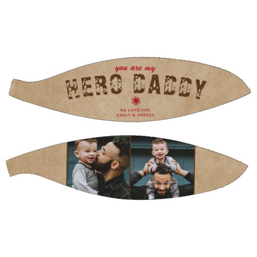 Rustic Hero Papa vaders Dag 2 Foto Collage Basketbal (Panelen)