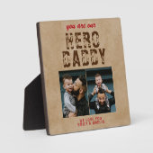 Rustic Hero Papa vaders Dag 2 Foto Collage Fotoplaat (Voorkant)