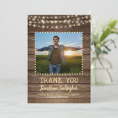 Rustic het Afstuderen van de Lichten van het Koord Aankondiging (Staand voorkant)