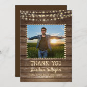 Rustic het Afstuderen van de Lichten van het Koord Aankondiging (Voorkant / Achterkant)