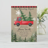 Rustic het avontuur begint de Uitnodiging van het  (Staand voorkant)