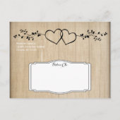 Rustic het Dubbele Hart sparen de Briefkaarten van (Achterkant)