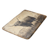 Rustic Highland Cattle Badmat (Gekanteld)