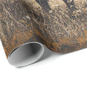 Rustic Highland Cattle Decoupage Cadeaupapier (Rol Hoek)