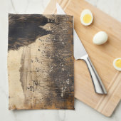 Rustic Highland Cattle Theedoek (Quarter Fold)