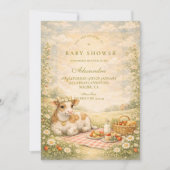 Rustic Highland Cow Baby Shower Kaart (Voorkant)
