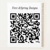 Rustic Highland Cow Vintage Truck Sunflowers  Planner (Achterkant)