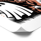 Rustic Highland Koe Ghost Halloween Poster (Hoek)