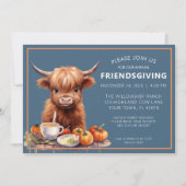 Rustic Highland Koe Vriendschapsuitnodiging Kaart (Voorkant)