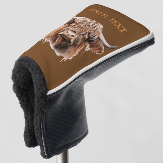 Rustic HIGHLANDER Golf Head Hoesje Golfheadcover (3/4 voorkant)