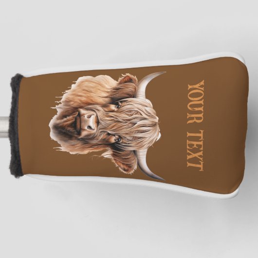 Rustic HIGHLANDER Golf Head Hoesje Golfheadcover (Voorkant)