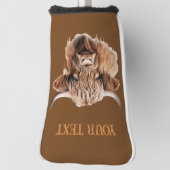 Rustic HIGHLANDER Golf Head Hoesje Golfheadcover (Draai 90)