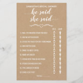 Rustic Hij zei dat ze tweetalige douche-wedstrijd  (Voorkant)