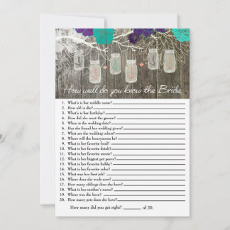 Rustic Hoe goed ken je de Bride Game?