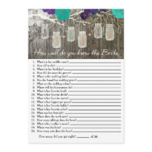 Rustic Hoe goed ken je de Bride Game?