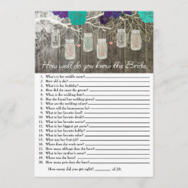 Rustic Hoe goed ken je de Bride Game?