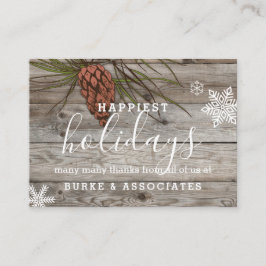Rustic Holiday Bedrijfs Gepersonaliseerd Visitekaartje