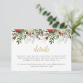 Rustic Holiday Enclosure Kaart Details Kaart Winte (Staand voorkant)