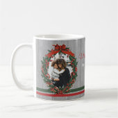 Rustic  Holiday Foto met kerstmis Koffiemok (Links)