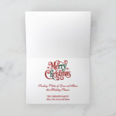 Rustic Holiday Horse Christmas Feestdagen Kaart (Binnen)