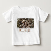 Rustic Holiday Love and Joy Pine Cone (Voorkant)