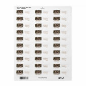 Rustic Holiday Love and Joy Pine Cone Etiket (Full Sheet)