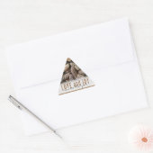 Rustic Holiday Love and Joy Pine Cone Sticker (Envelop)