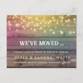 Rustic Holiday Nieuw Huis Aankondiging Briefkaart  (Voorkant)