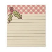 Rustic Holiday Notitieblok (Voorkant)