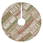 Rustic Holiday Tree Skirt Kerstboom Rok (Voorkant)