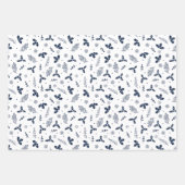 Rustic Holly Berries Snow- en Snowflakes Inpakpapier Vel (Voorkant)