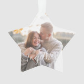 Rustic Holly Pine Samen 2-zijdig - Aangepaste foto Ornament (voorkant)